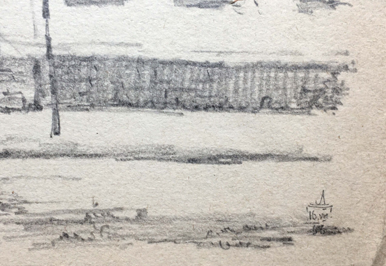Pencil Painting Unframed The Beginning of Sumy Street Lednev D Home Decor n818