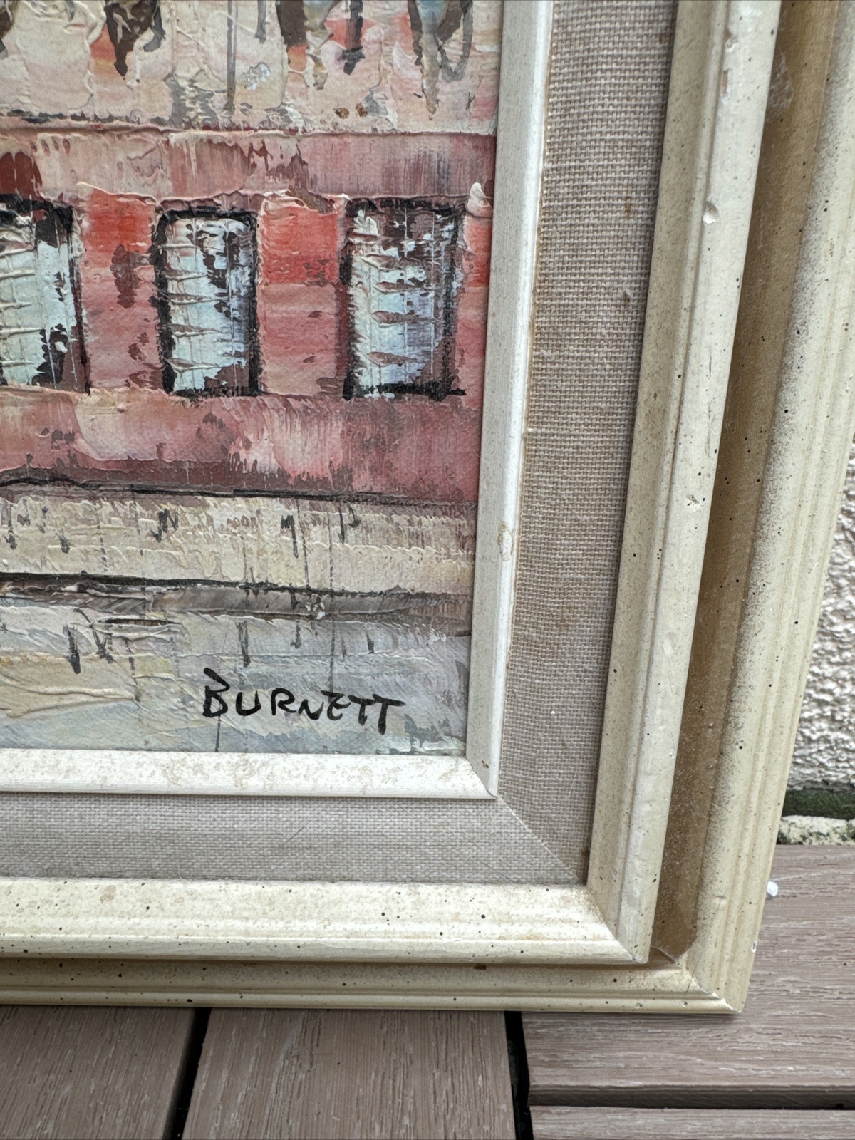 Caroline Burnett Signed Original Painting Oil on Canvas – Paris city scape