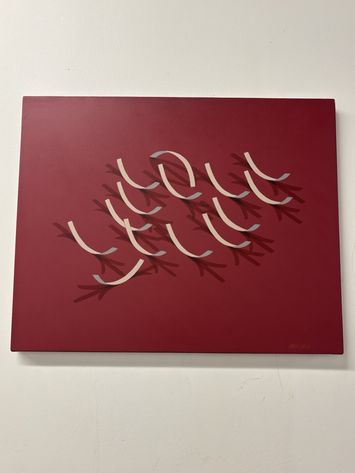 Manuel Hughes, Ribbon Scape, ca. 2007 trompe l’oeil Painting African American