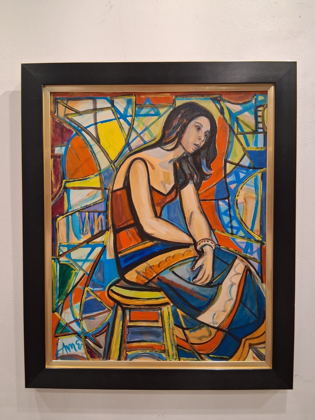Original Oil Painting by Internationally renowned artist «Irving Amen» with COA