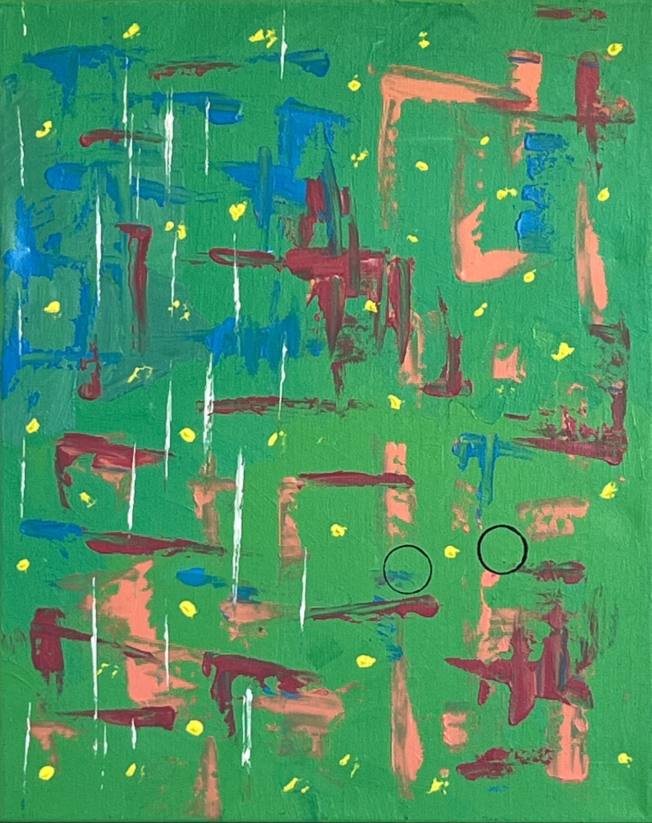 Original Abstract Acrylic Art Painting titled F0506