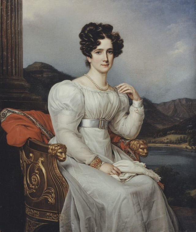 oil painting on canvas-Fredrika Dorotea Vilhelmina, 1781 – 1826, Queen of Swede