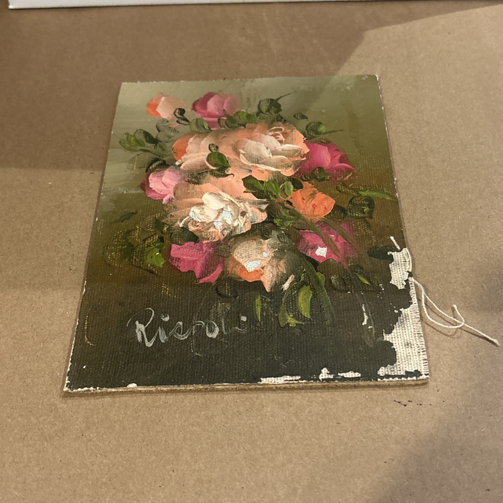 Original hand signed Oil Painting 5 x 7 inch mounted on board