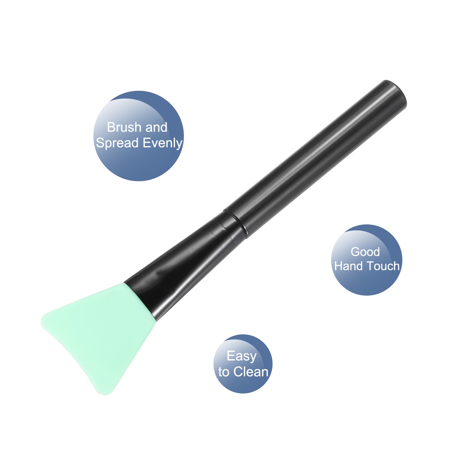 Silicone Epoxy Brushes Blue Applicator DIY Brush, Pack of 6