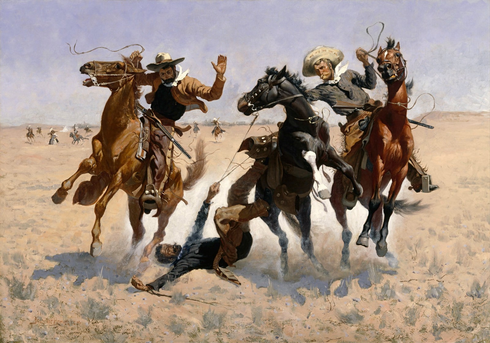 Frederic Remington Comrade Painting Reproduction – Giclee Canvas/Paper/Stretched
