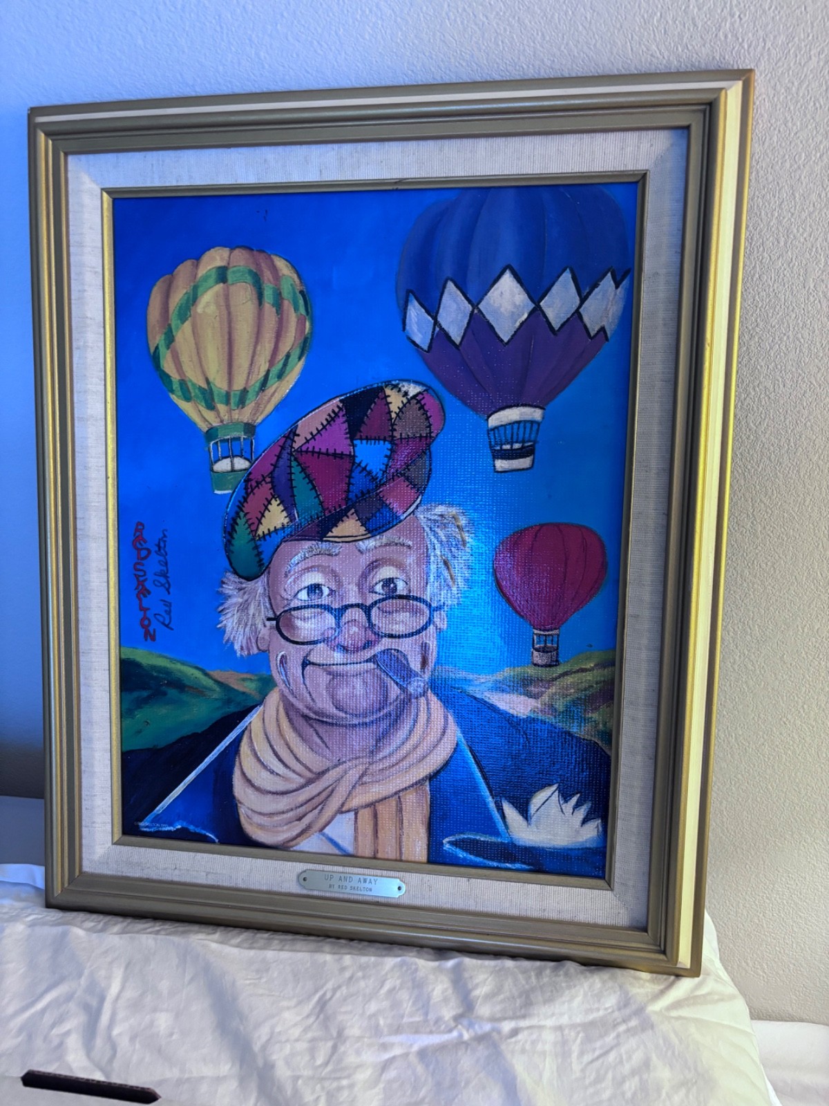 Red Skeleton The Gent Signed Canvas (Limited Edition 1313/5000) Clown Art, COA