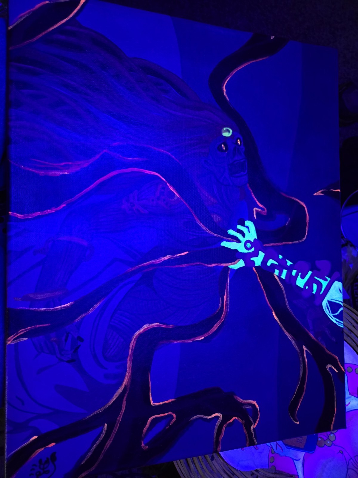GLOW IN THE DARK | Zelda Tears of the Kingdom Ganondorf Acrylic Painting