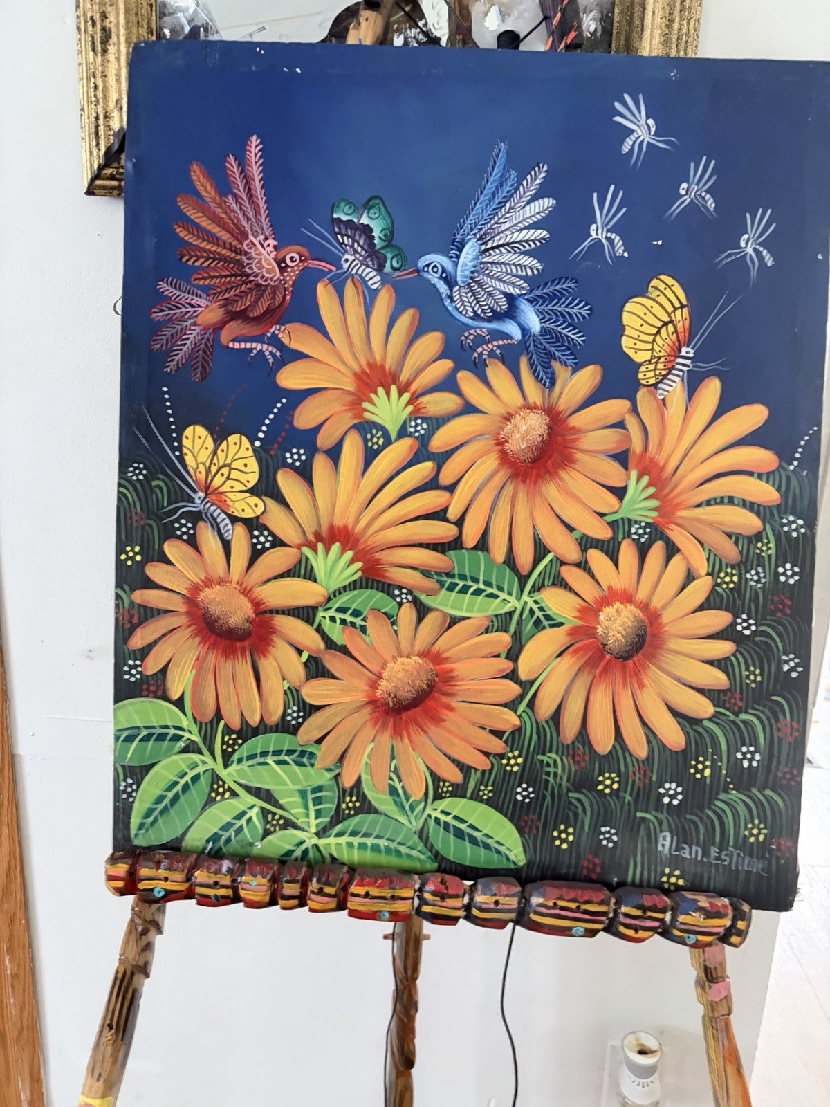 ORIGINAL PAINTING (not A Print) With Aland Estime Signature.