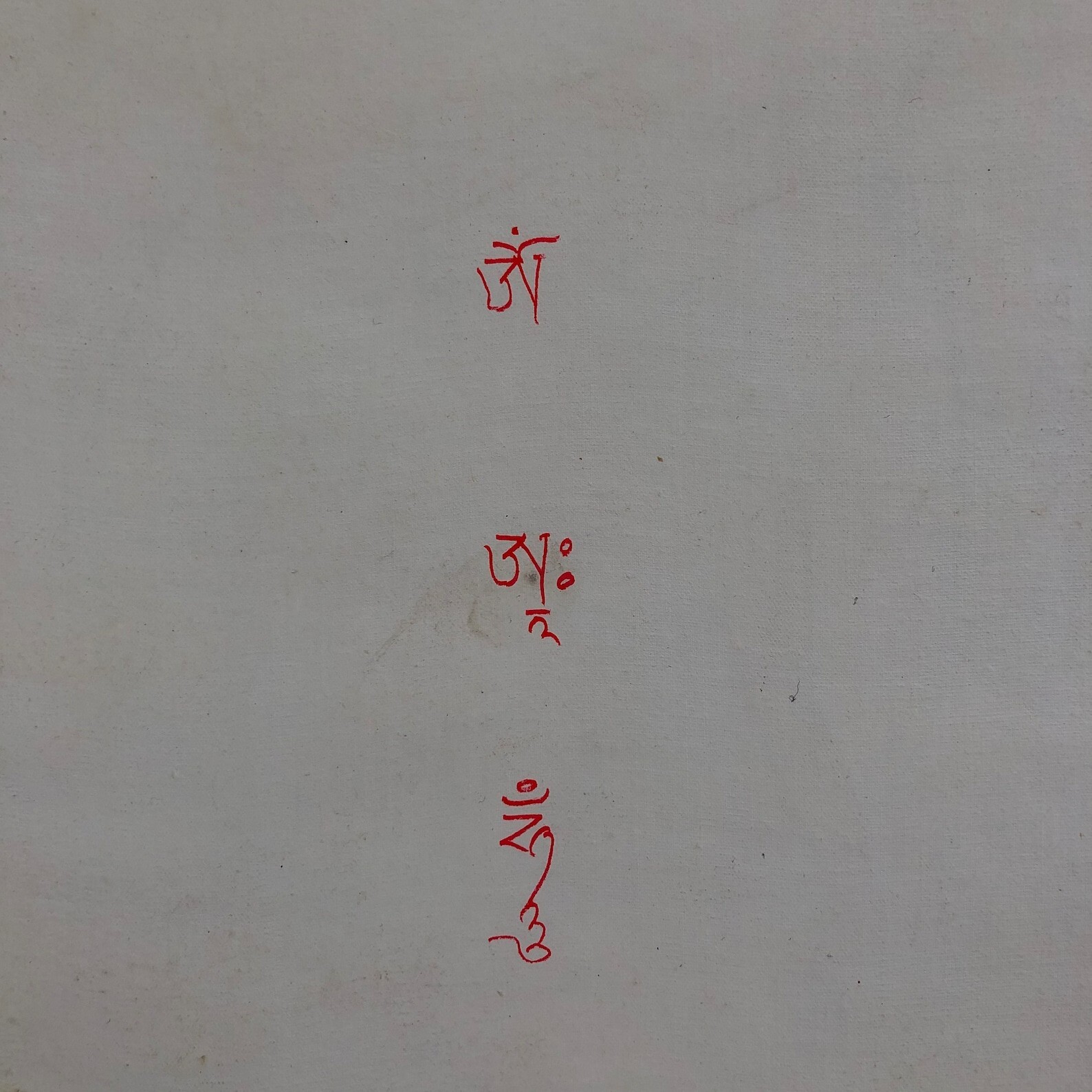 Silk Brocade Namgyalma Thangka Painting, Handmade Tibetan Art on Cotton Canvas