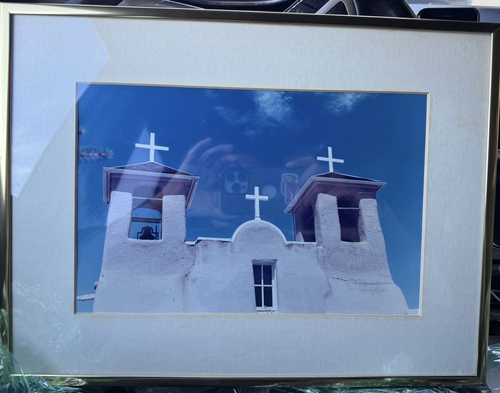 San Francisco de Asis Pueblo Church Golden, NM-Original Watercolor-Rita Schaefer