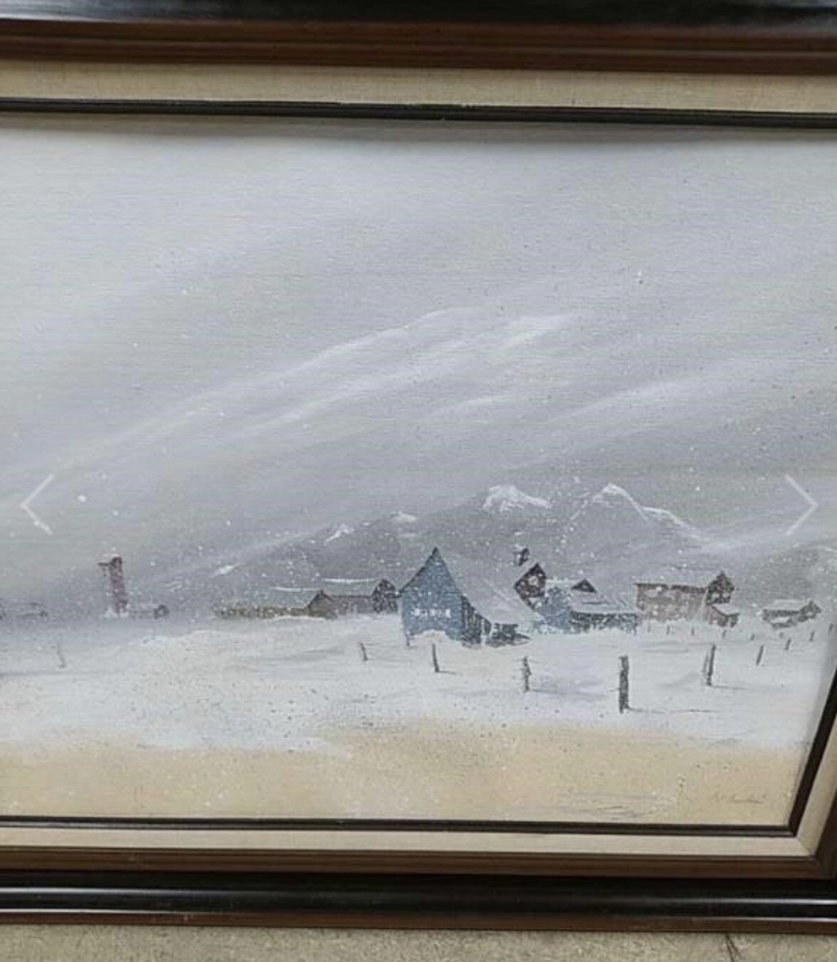 C.C. FAUBION American, 20th Century Gray Skies (Colorado Peace) Acrylic Painting