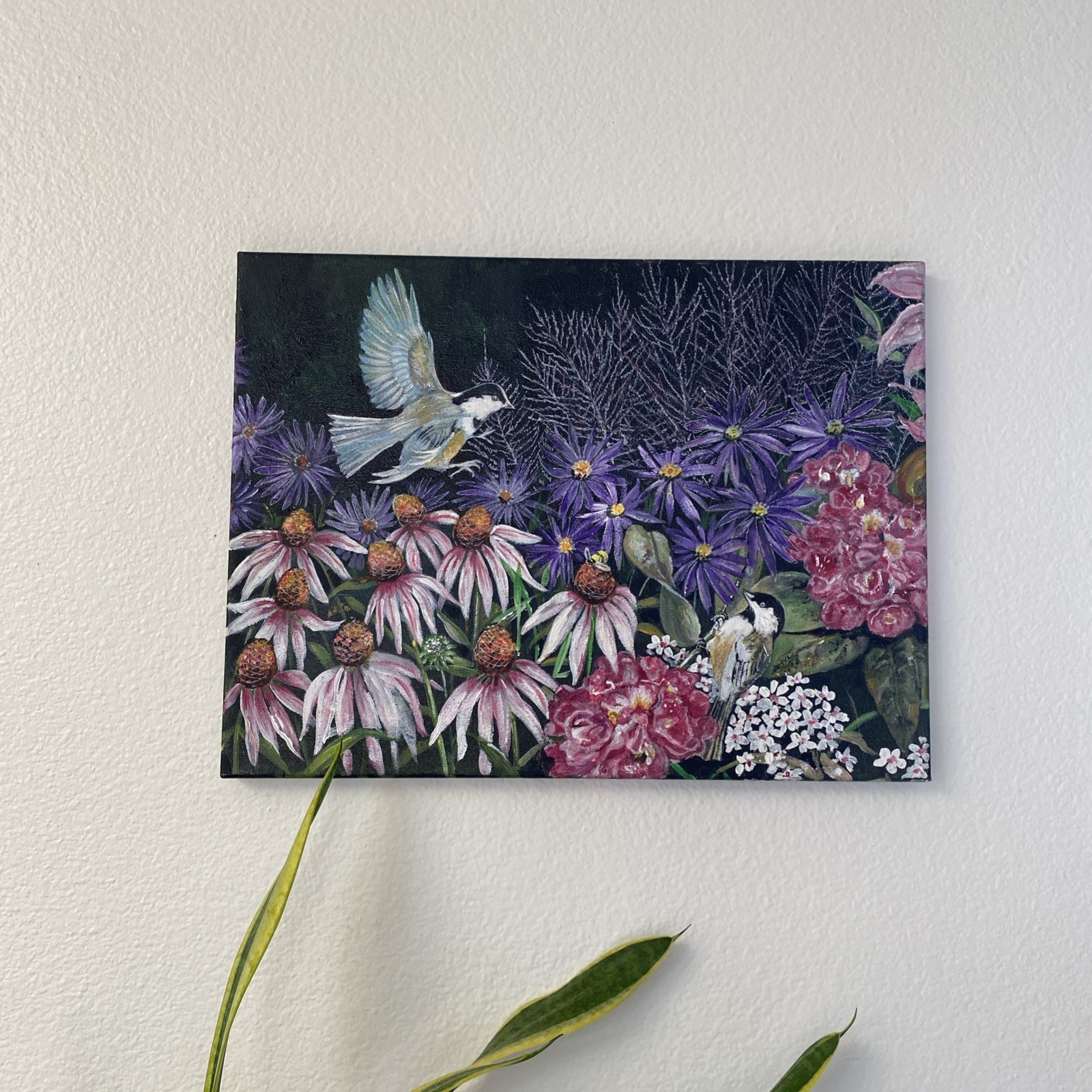 Original Painting Wildflowers Prairie *Inspired by artist Lianne Mellor – 12×16”