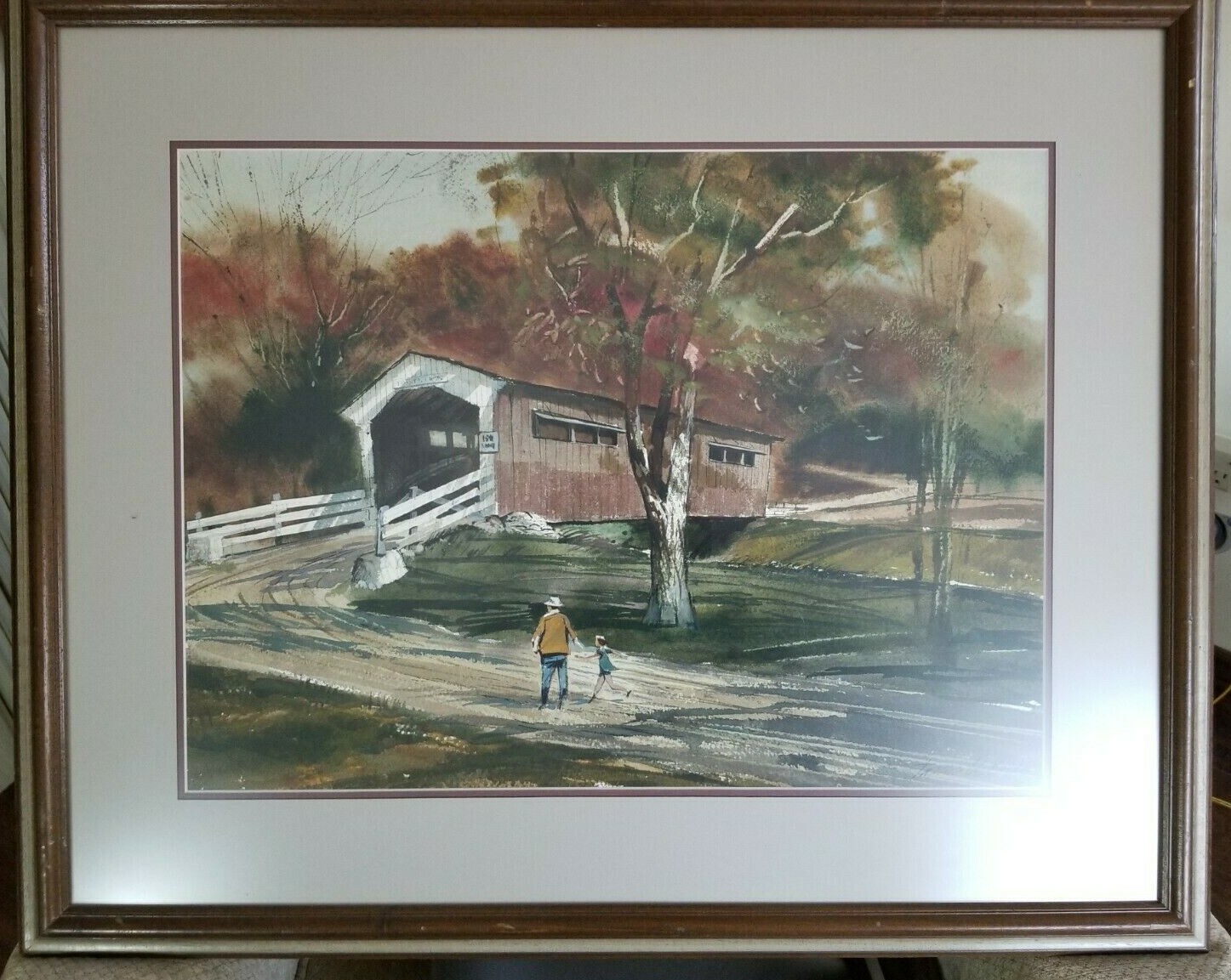 COVERED BRIDGE Indiana by JAMES McBRIDE