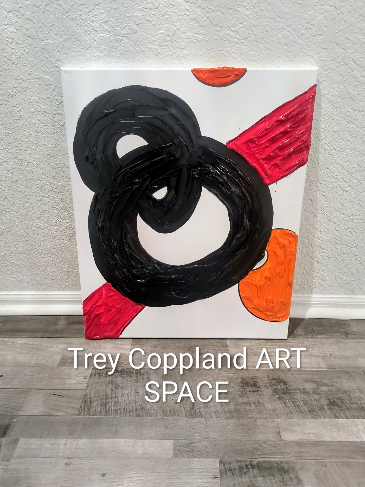 SPACE, Trey Coppland, Abstract Acrylic Painting, 20+24 in, 2026, Signed