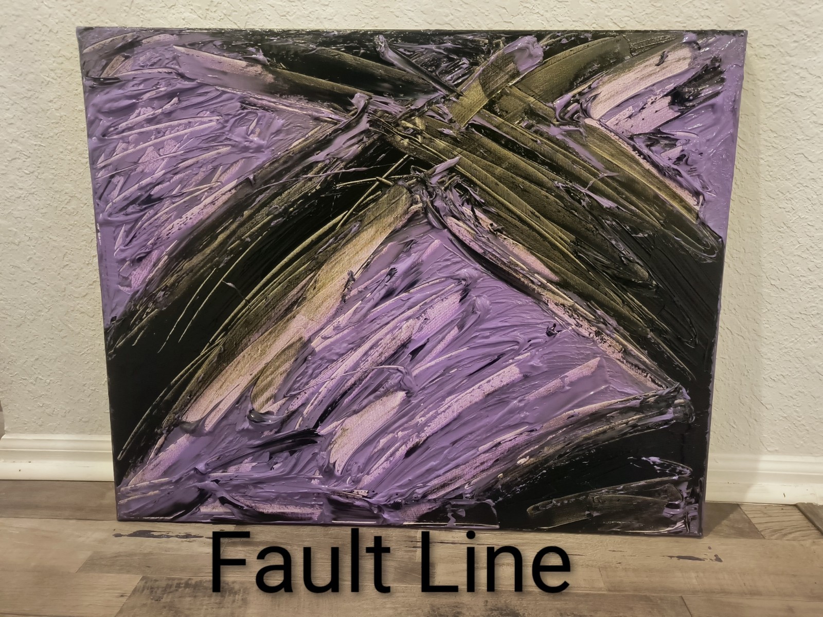 Trey Coppland, Fault Line Abstract Acrylic Painting, Medium, Original, Signed