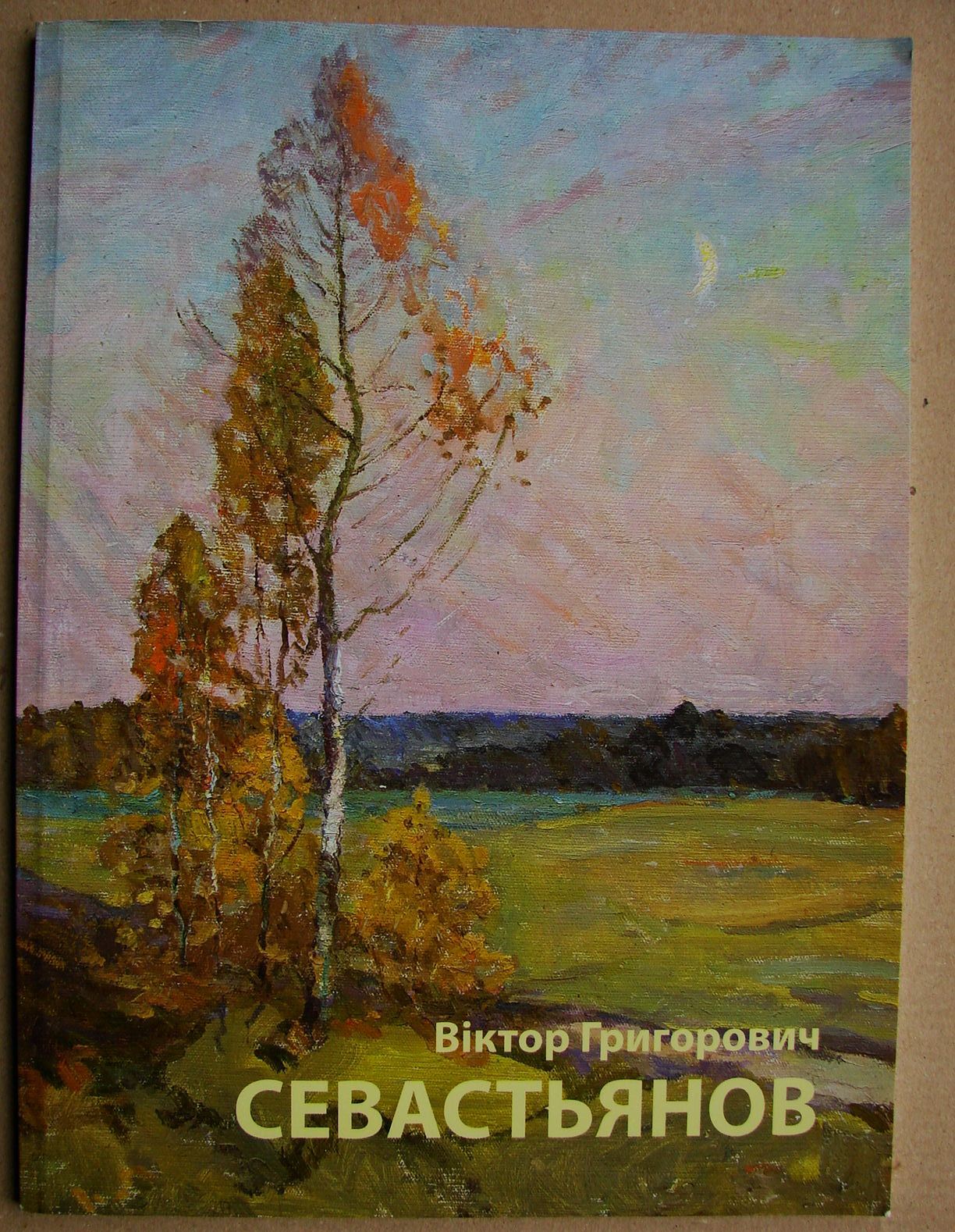 Ukrainian Soviet USSR Oil Painting Impressionism landscape sky cloud mountain
