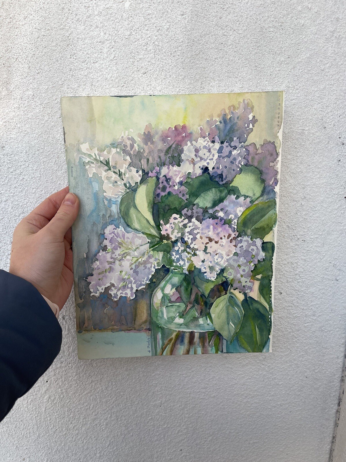 «Bouquet Of Lilac» Ukraine. Original Work Of Ukrainian Artist Watercolour