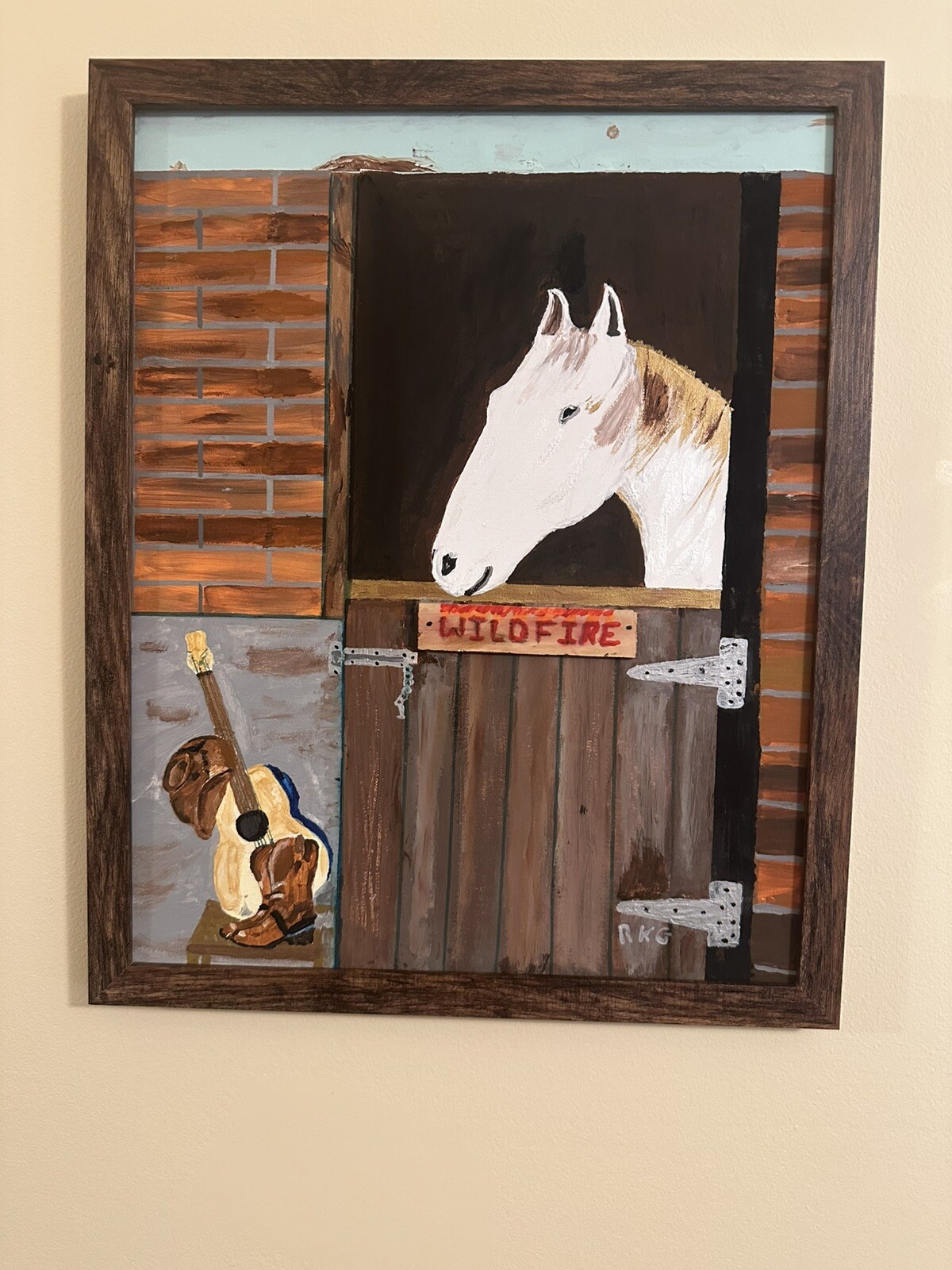 western painting original acrylic