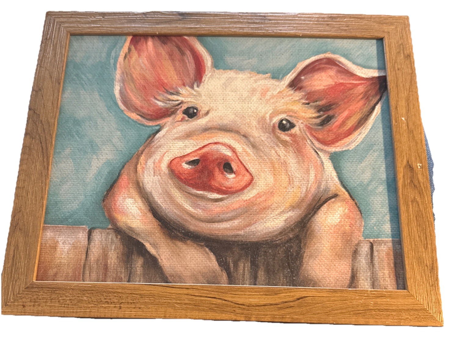 Artwork Of A Posing Pig (8.5 X 10.5)