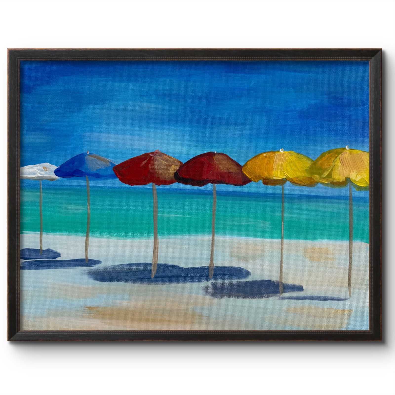 SOUTHERN FRANCE BEACH 14×11 MODERN PARIS ART COLLECTIBLE INTERIOR DESIGN