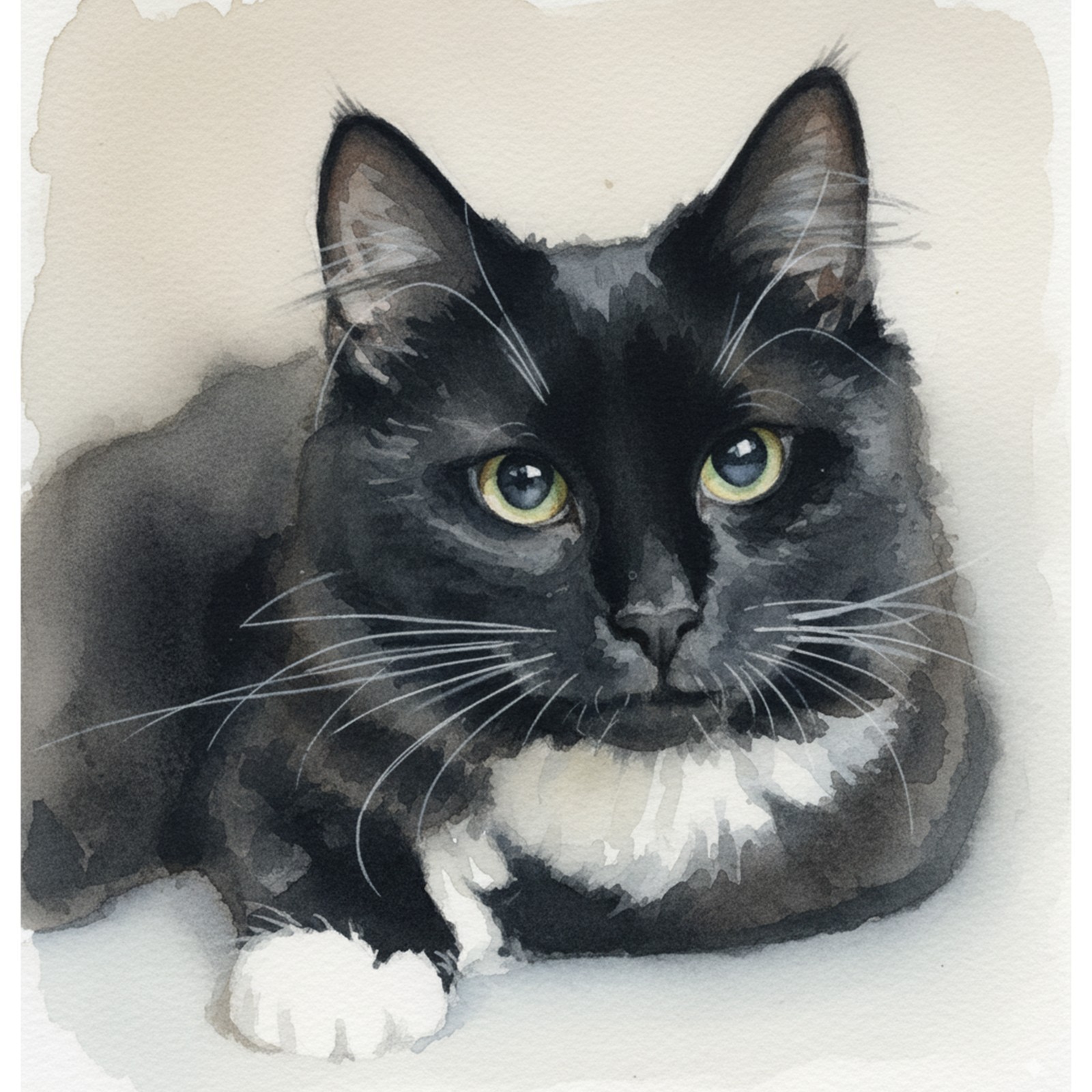 Original 8×10 Size Custom Hand painted watercolor Pet portraits
