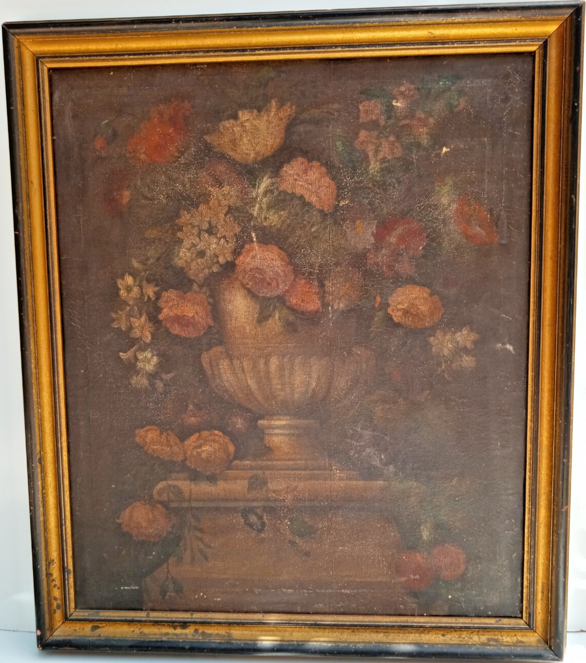 STILL LIFE OIL ON CANVAS OLD MASTERPIECE PAINTING ARTWORK CIRCA 1600s TO 1800s