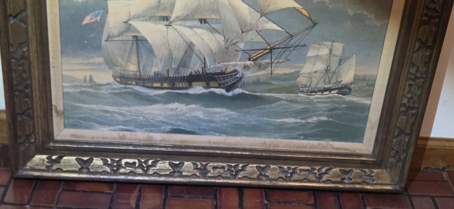William Frederick Mitchell Naval / Merchant ship LITHO on CANVASS Ship Ocean