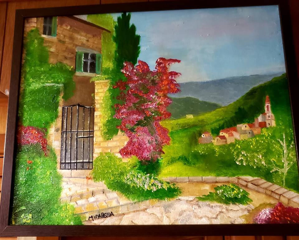 Original-One of Kind-Oil/Canvas Painting-Tuscany- Signed-COA-Listed Art