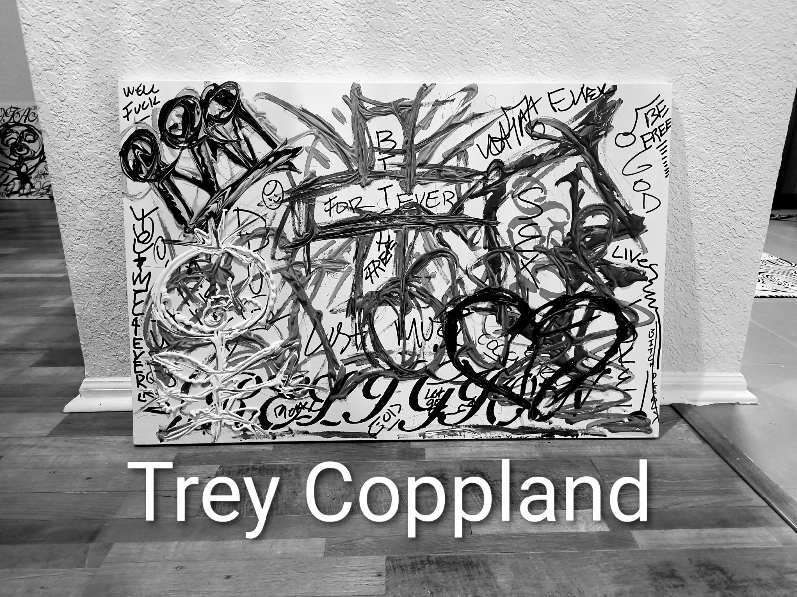 Forever …Abstract Graffiti, Trey Coppland ART. Acrylic, 24+36 in, 2026, Signed
