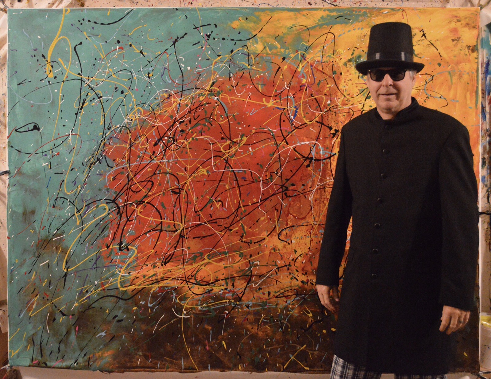 Mark Little original￼￼, ￼Painting 81” X 62” Extra Large,Abstract,Modern, Pop Art