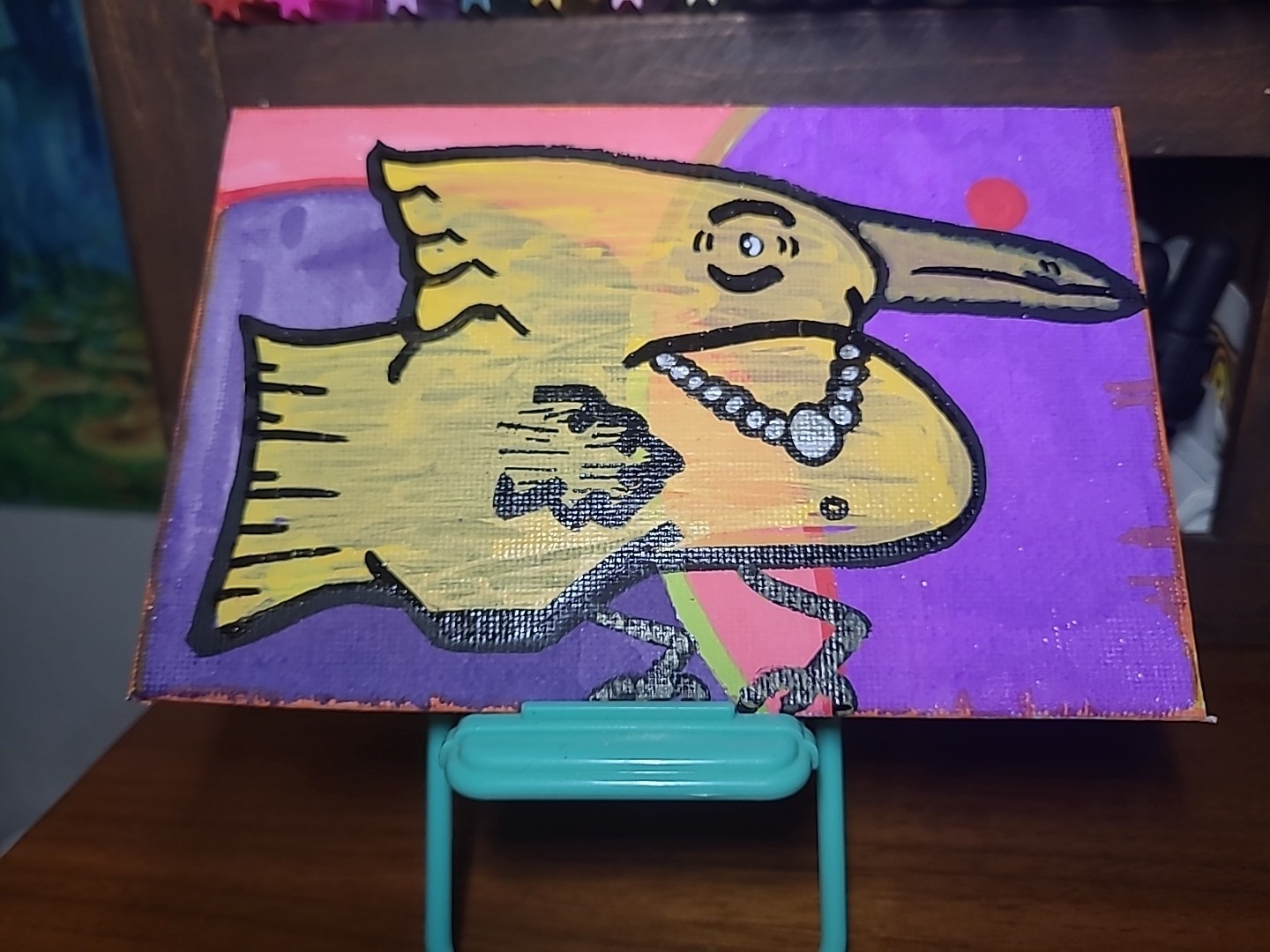 Original Art Woodstock Sell Out Bird Daddy Kane Bird Law Cartoon Lowbrow Peanutz