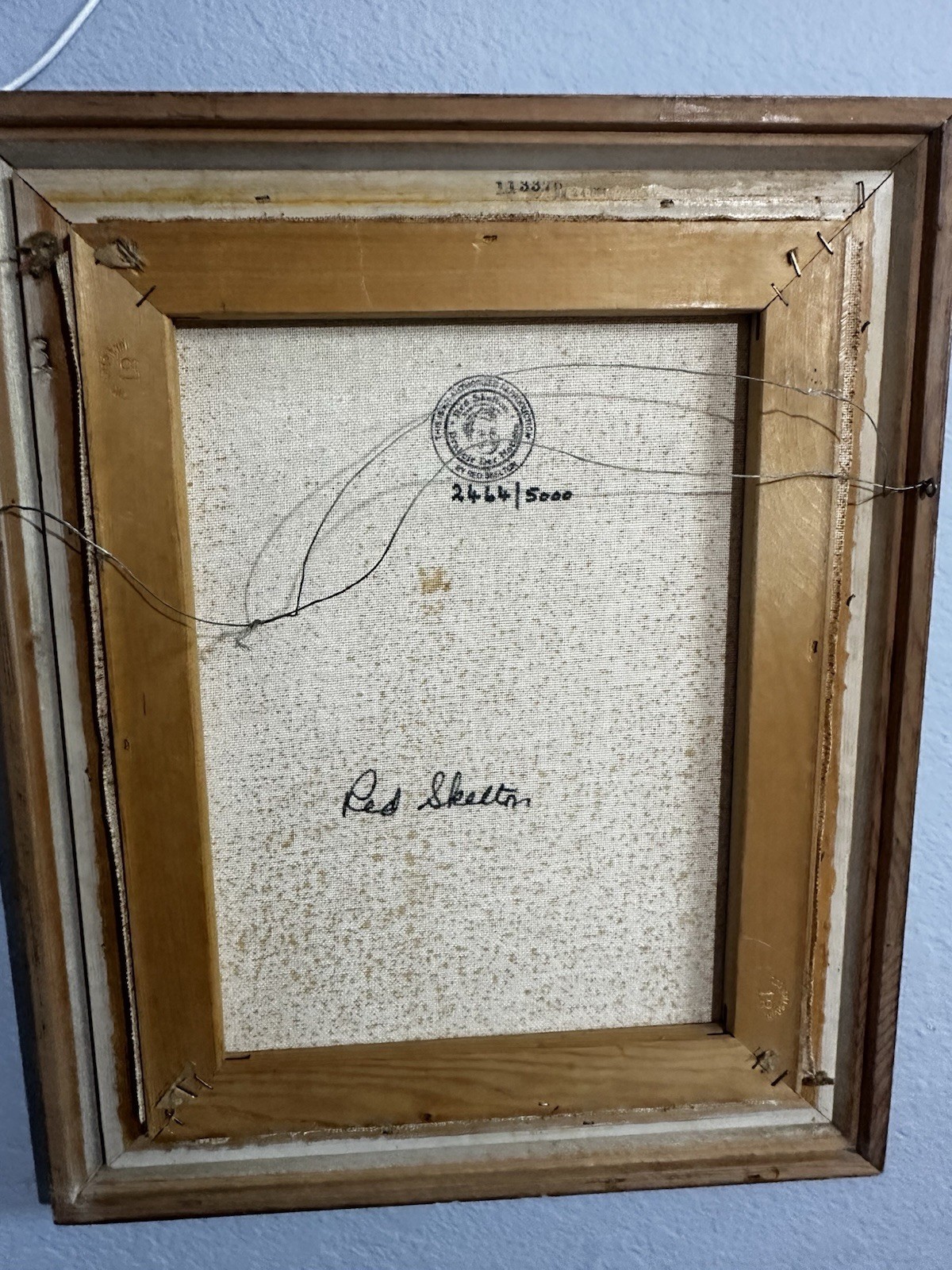 Red Skeleton The Gent Signed Canvas (Limited Edition 1313/5000) Clown Art, COA
