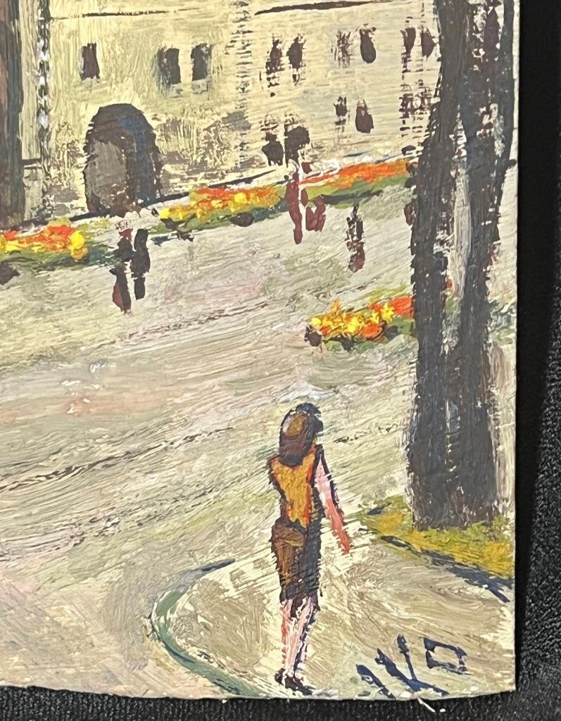 Old Lviv, Ukraine Art Cityscape Landscape Dormition Church Oil Painting Signed
