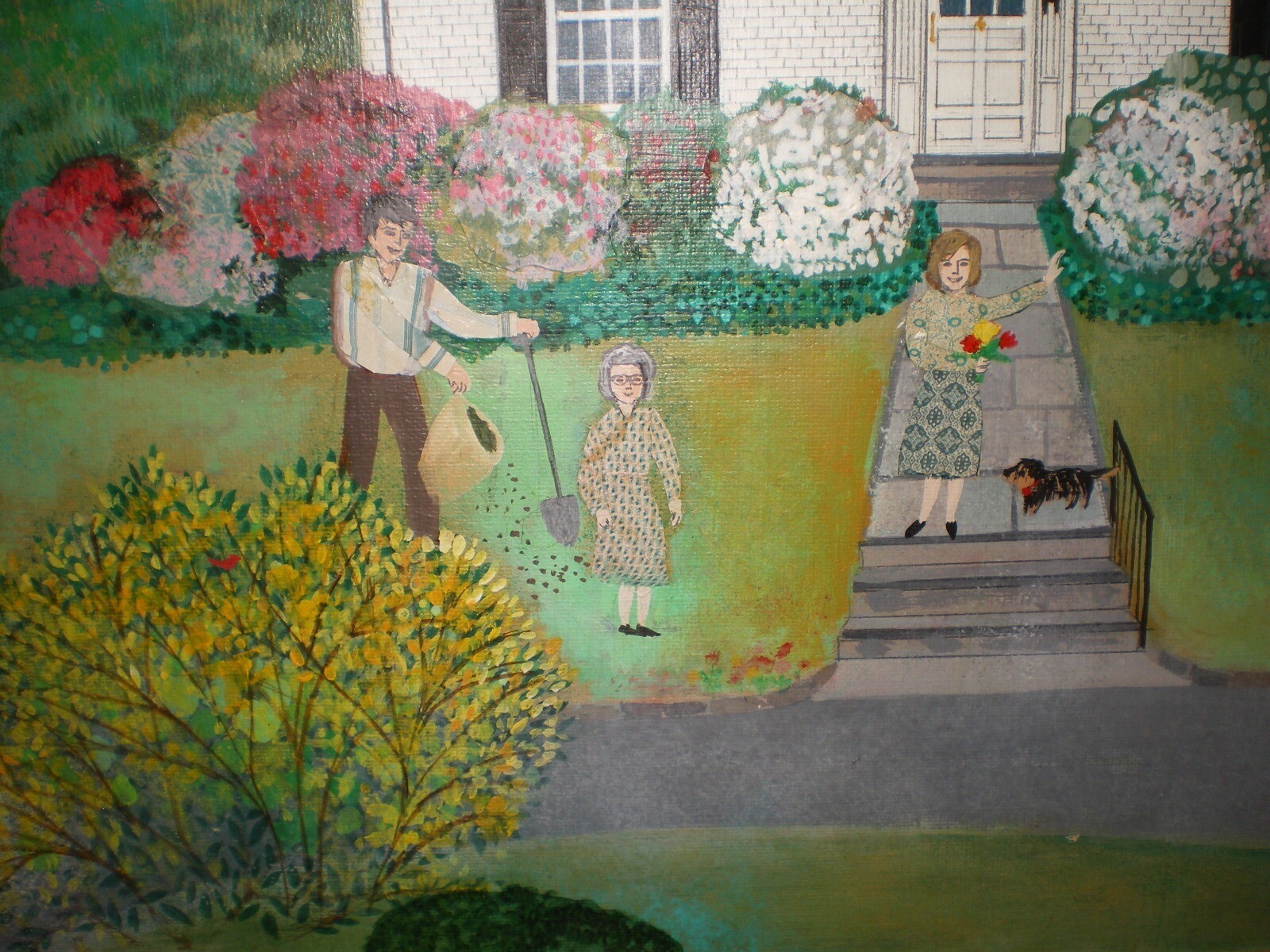 RARE Regina Regi Klein NY Artist Mix Media Oil Paper Collage Original Painting