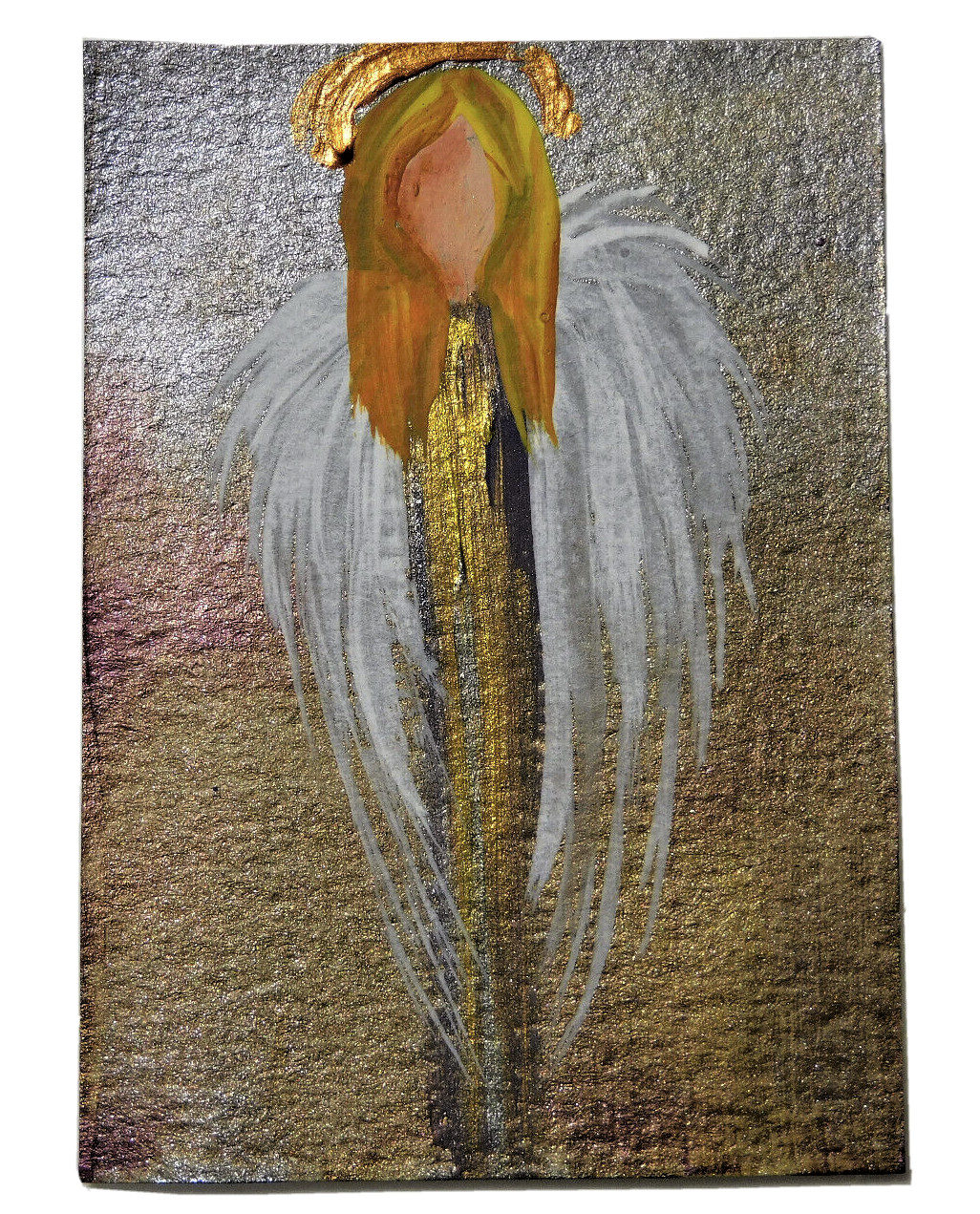 ACEO Angel of Peace Heavenly Light Beings Original Art by Rain Crow
