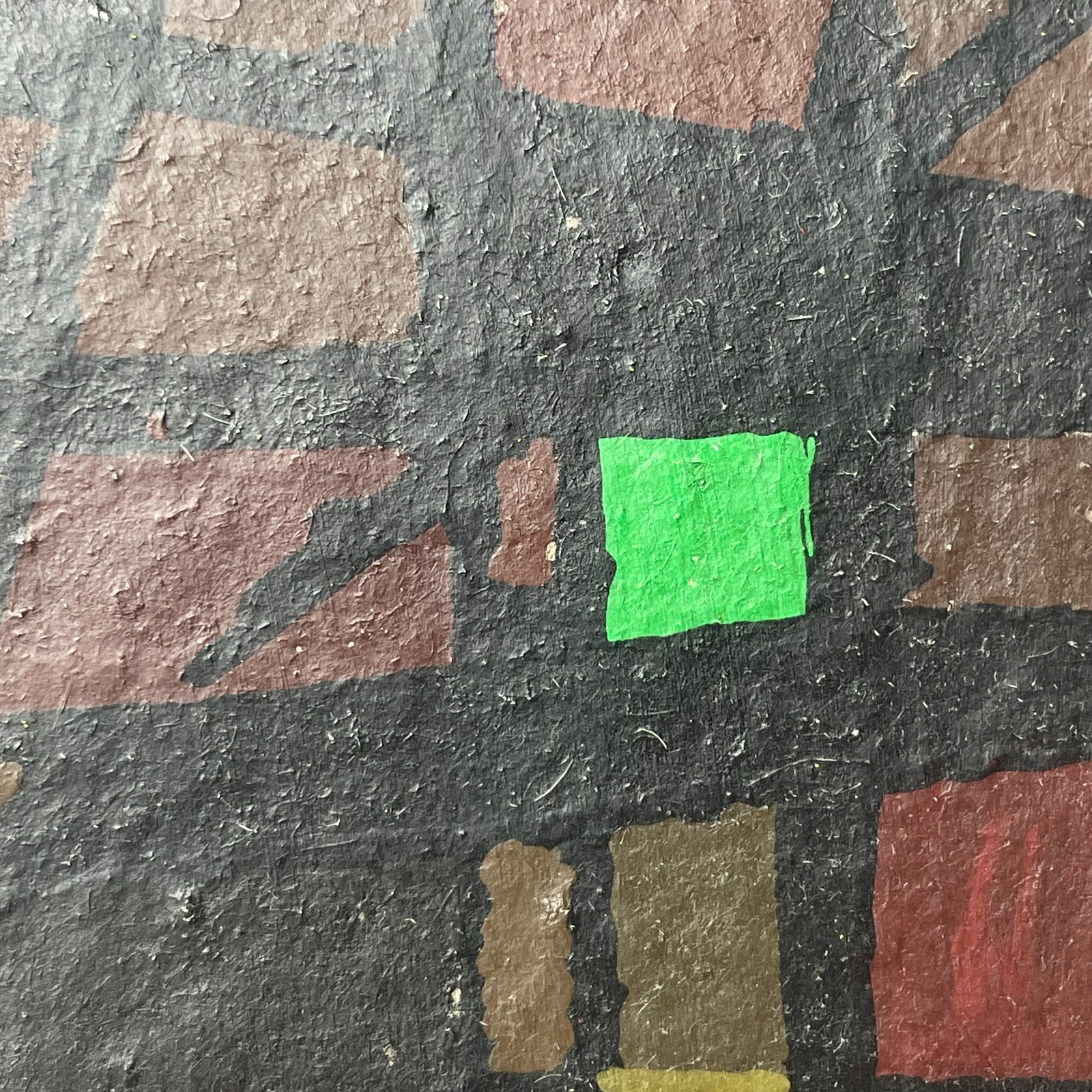 Oscar Cleve Abstract Painting 1961 Swedish Modernism 20×40 cm