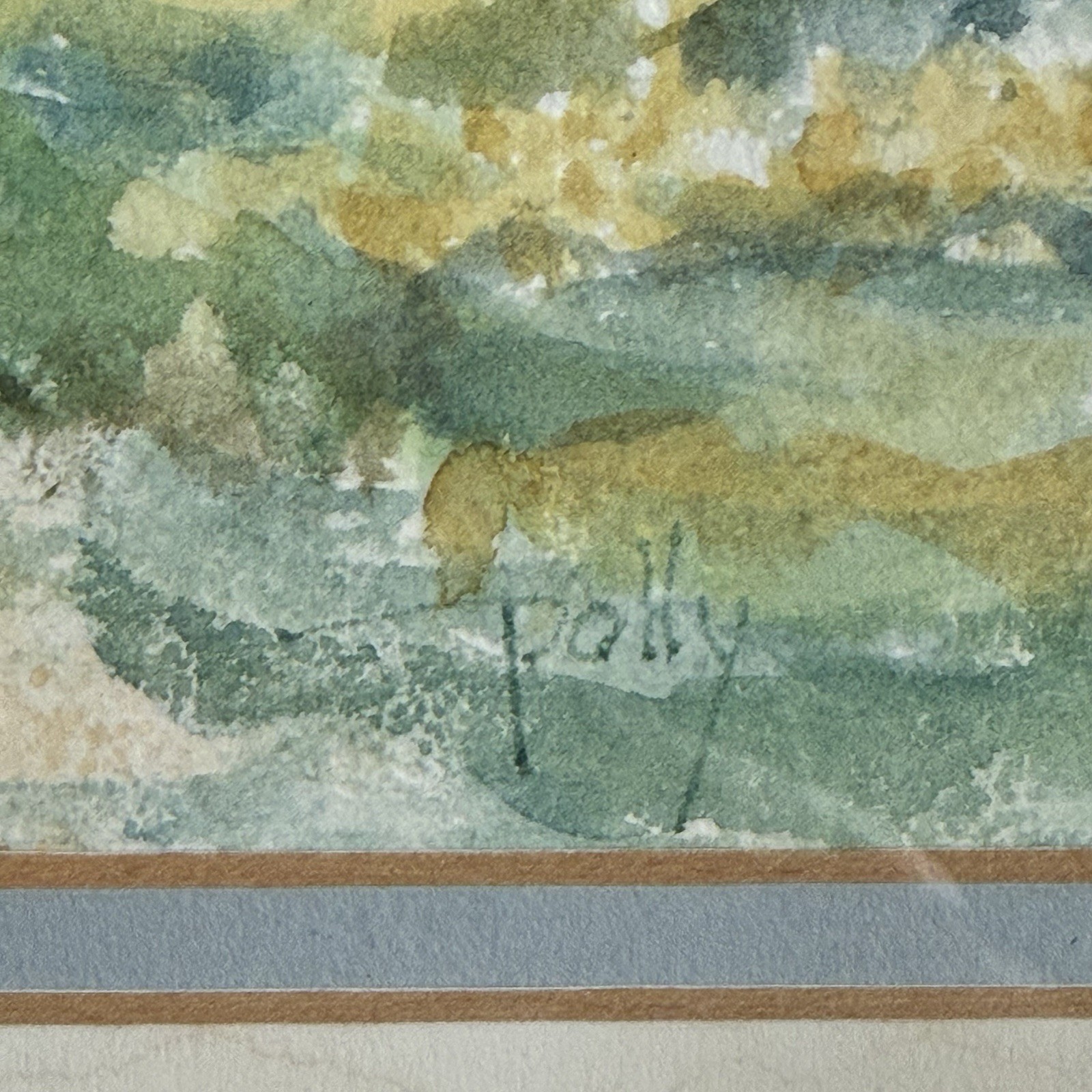 Watercolor Painting Signed Polly Fall In The Hudson Valley Series 11 16×12 Read