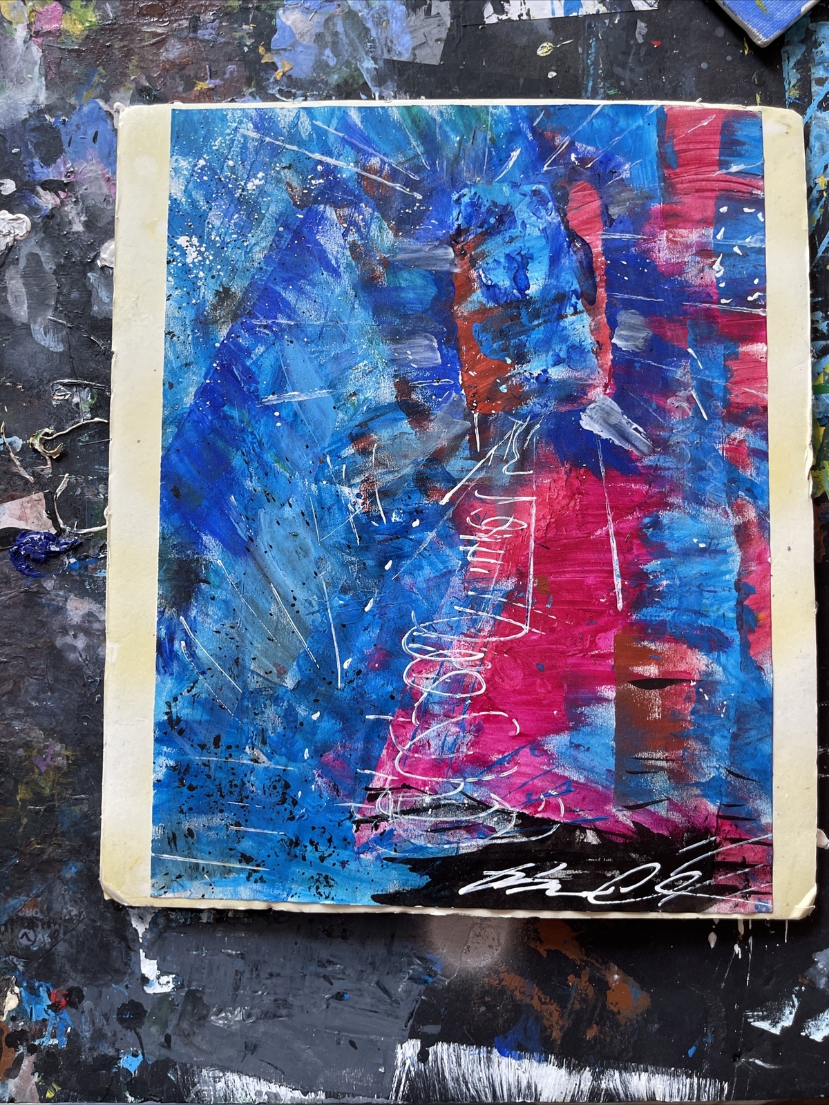 Blue Tides Original Acrylic Painting