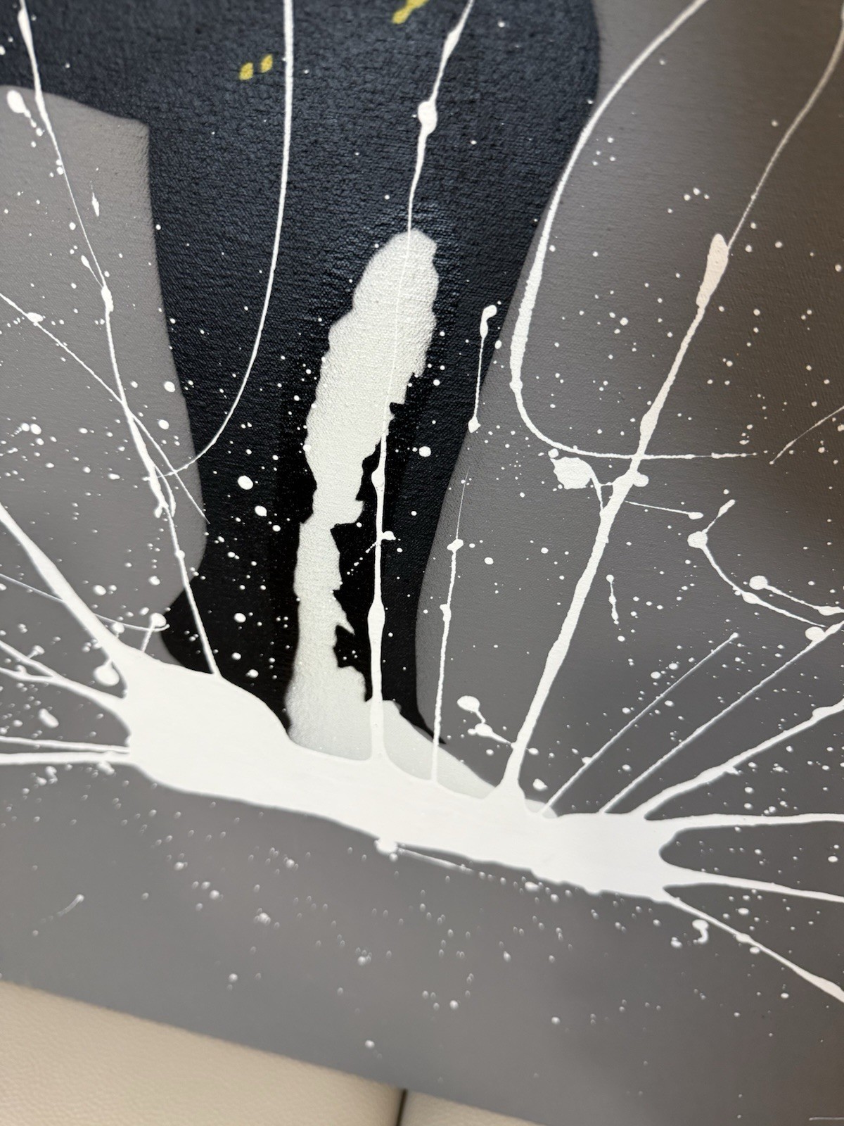 GRAFTER Original Signed “Splash” Canvas Modern Contemporary Art 40 By 30 Inches