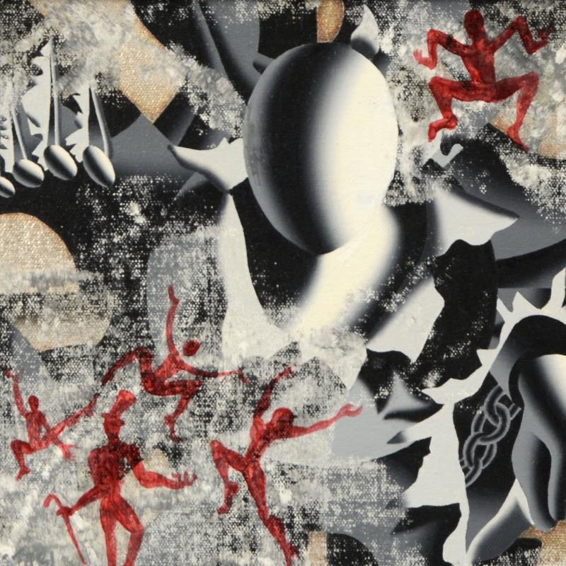 MARK KOSTABI signed ORIGINAL OIL PAINTING on Canvas FRAMED COA BREAK THROUGH