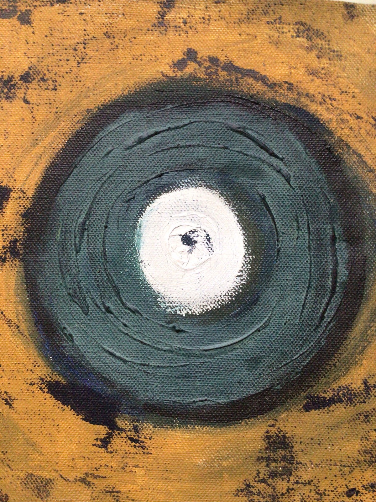Indian Bindu Painting Contemporary Canvas Yantra 2007 Modern Art India Chakra