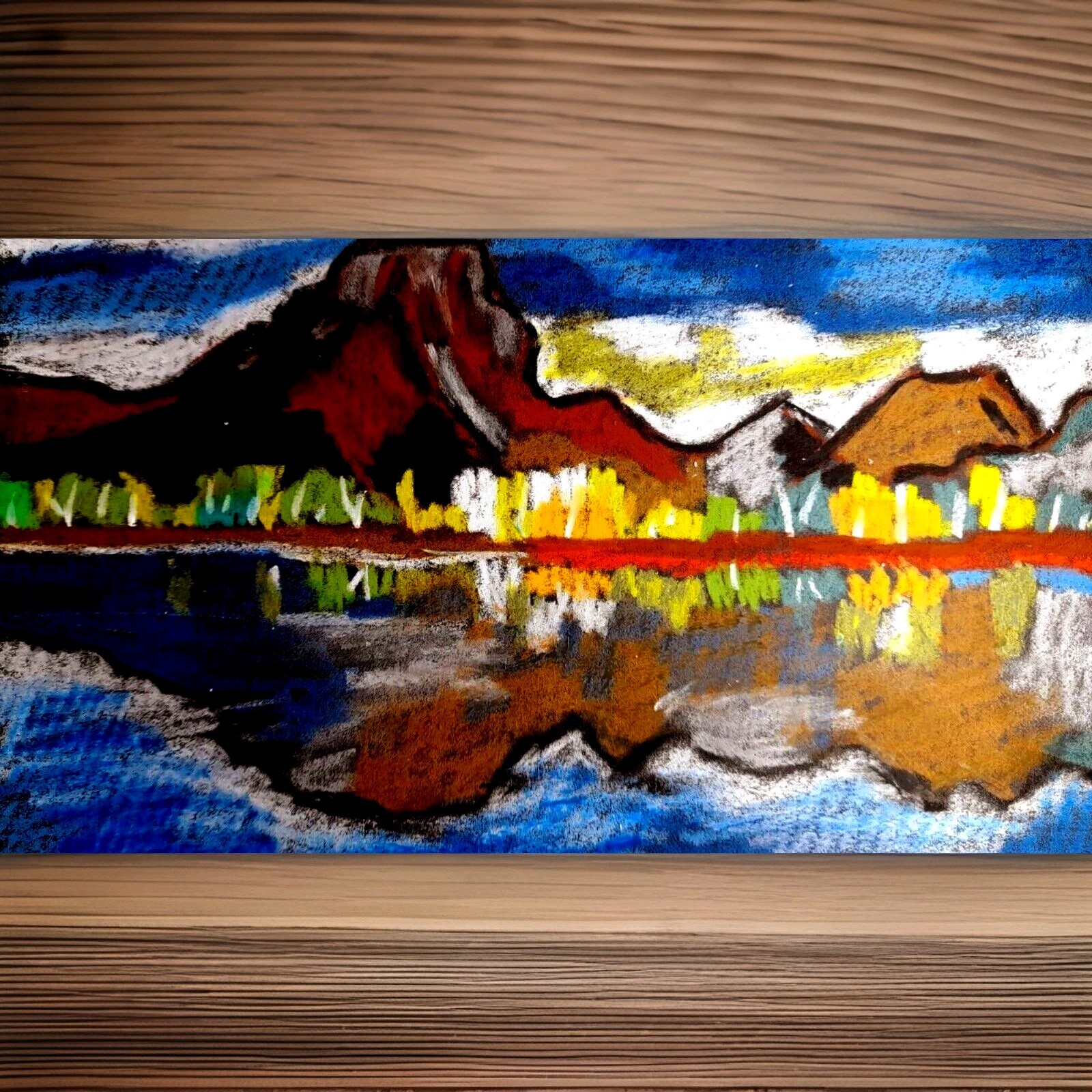 Grand Teton Original Painting Wall Art Landscape Painting National Park Art