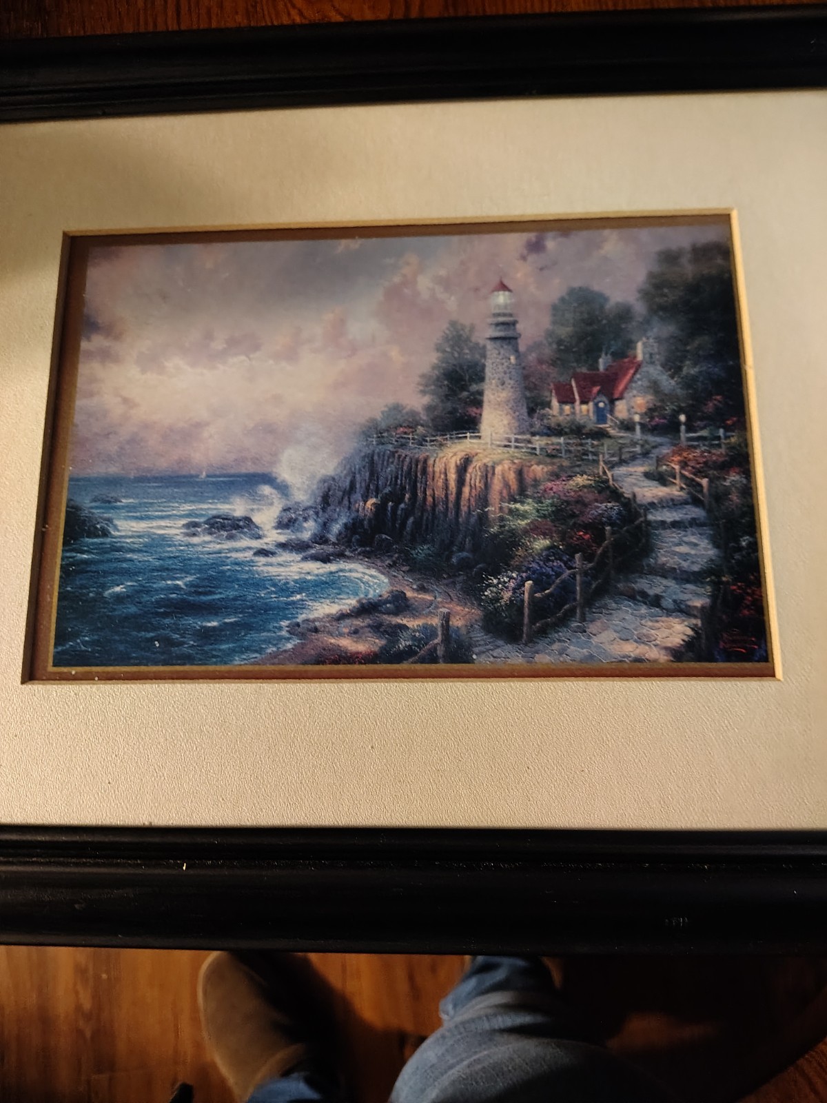 This Painting Is » The Light Of Peace,»By Thomas Kinkade. 1998 This Is A Print.