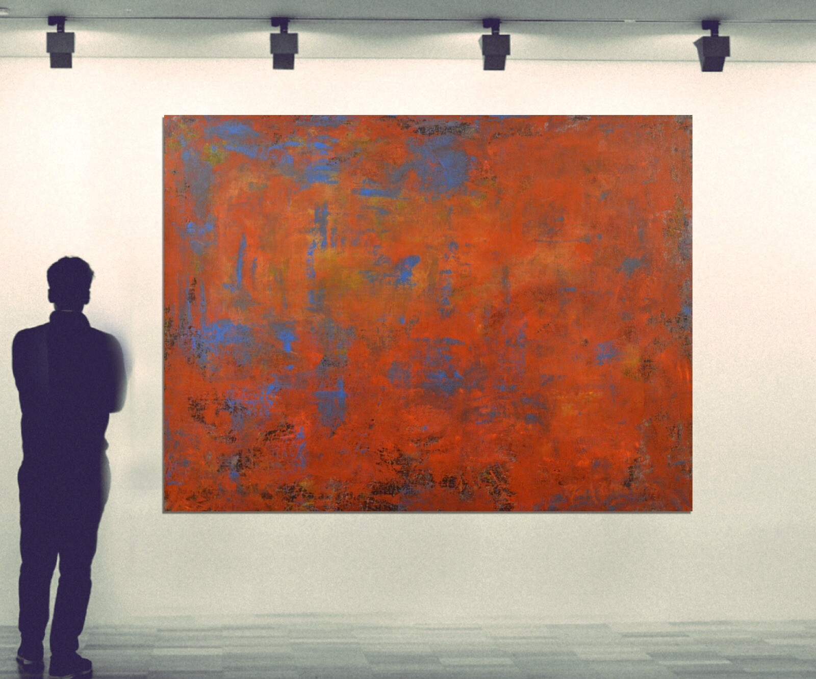 Mark Little original Professional￼ canvas￼ Painting 81” X 62” (6ft 9in)Abstract
