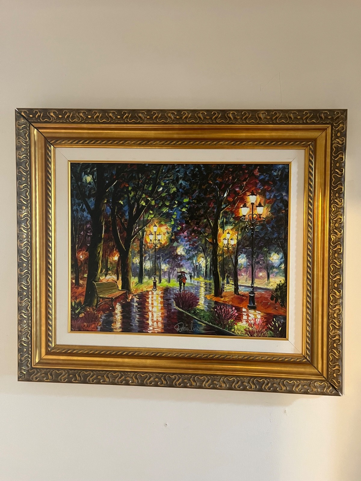 DANIEL WALL FRAMED AND SIGNED HAND-EMBELLISHED GICLEE