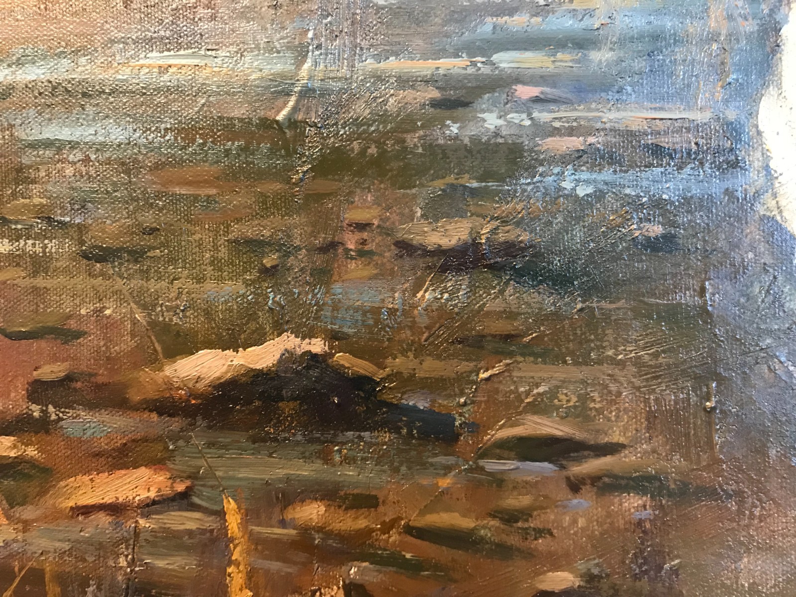 Miguel Camarena «Winter Sunshine» Native American Girl Oil On Canvas 20″ x 24″