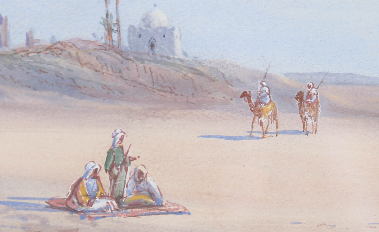 Jamrack – 20th Century Gouache, Desert Scene