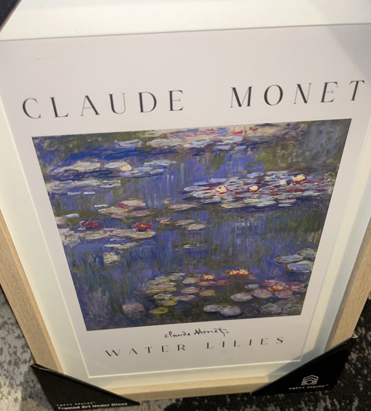 TikTok Viral, Claude monet Water Lillies Framed Painting! Ships Next Day!