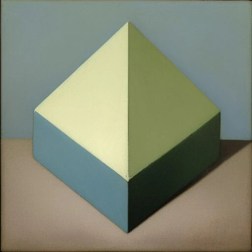 Medium Abstract Painting 2×2 ft. Post-Modernism Geometric Demrin OOAK NEW