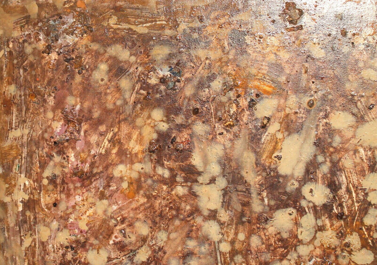 Contemporary Oil Painting Abstract Composition Collage